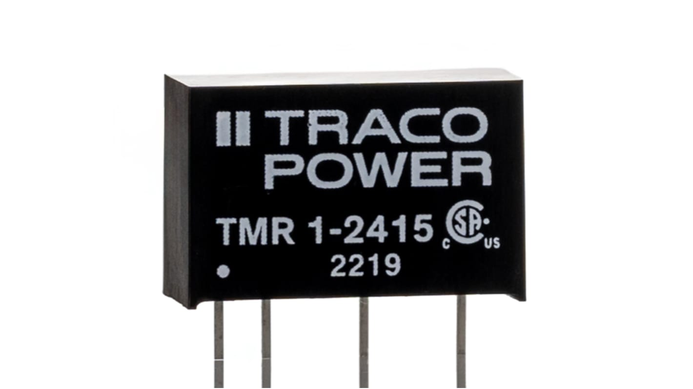 Przetwornica DC-DC, 1W, Uwe 18 → 36 V DC, Uwy 24V dc, Iwy 42mA, TRACOPOWER