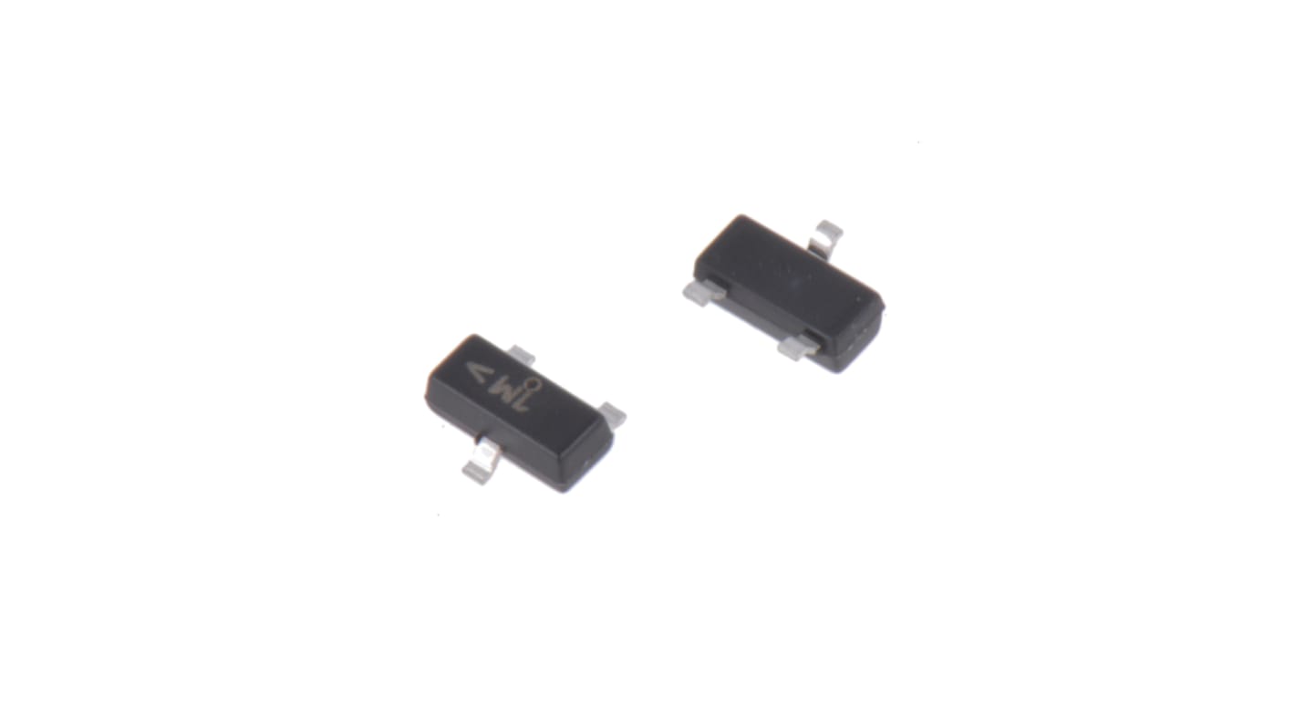 Transistor Darlington NPN onsemi, SOT-23, 3 Pin, 300 mA, 30 V, Montaggio superficiale