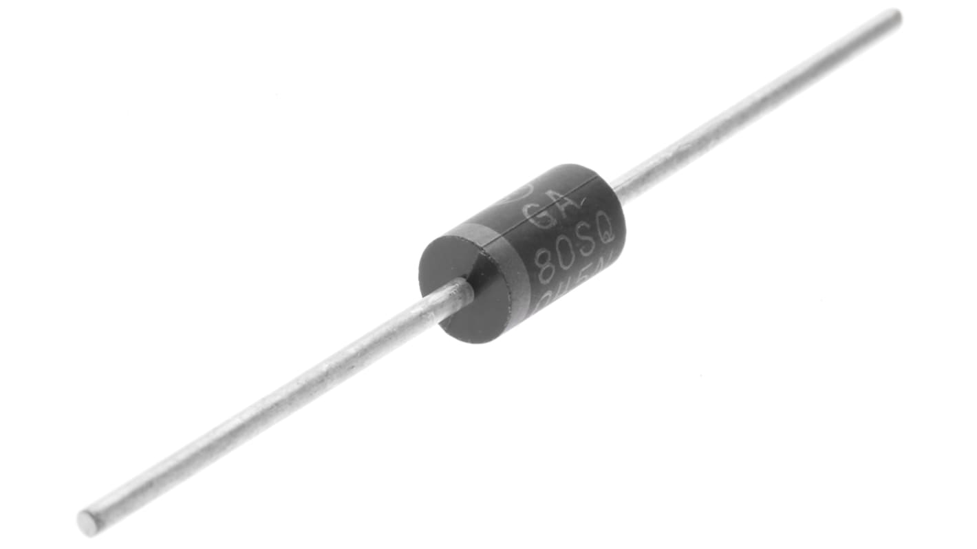 onsemi 45V 8A, Schottky Diode, 2-Pin DO-41 80SQ045NG