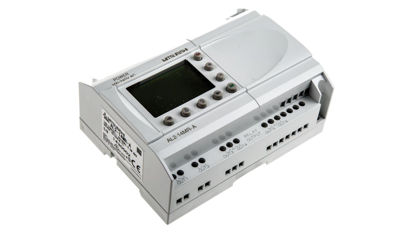 Mitsubishi Alpha 2 Series Logic Module, 100 → 240 V ac Supply, Relay Output, 8-Input, Digital Input