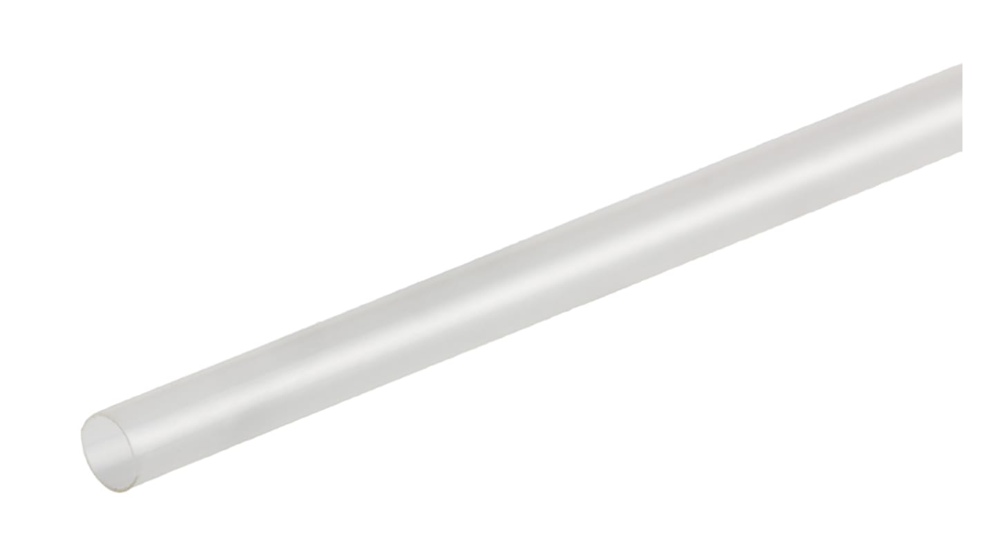 TE Connectivity Heat Shrink Tubing, Clear 2.4mm Sleeve Dia. x 1.219m Length 2:1 Ratio, RW-175 Series