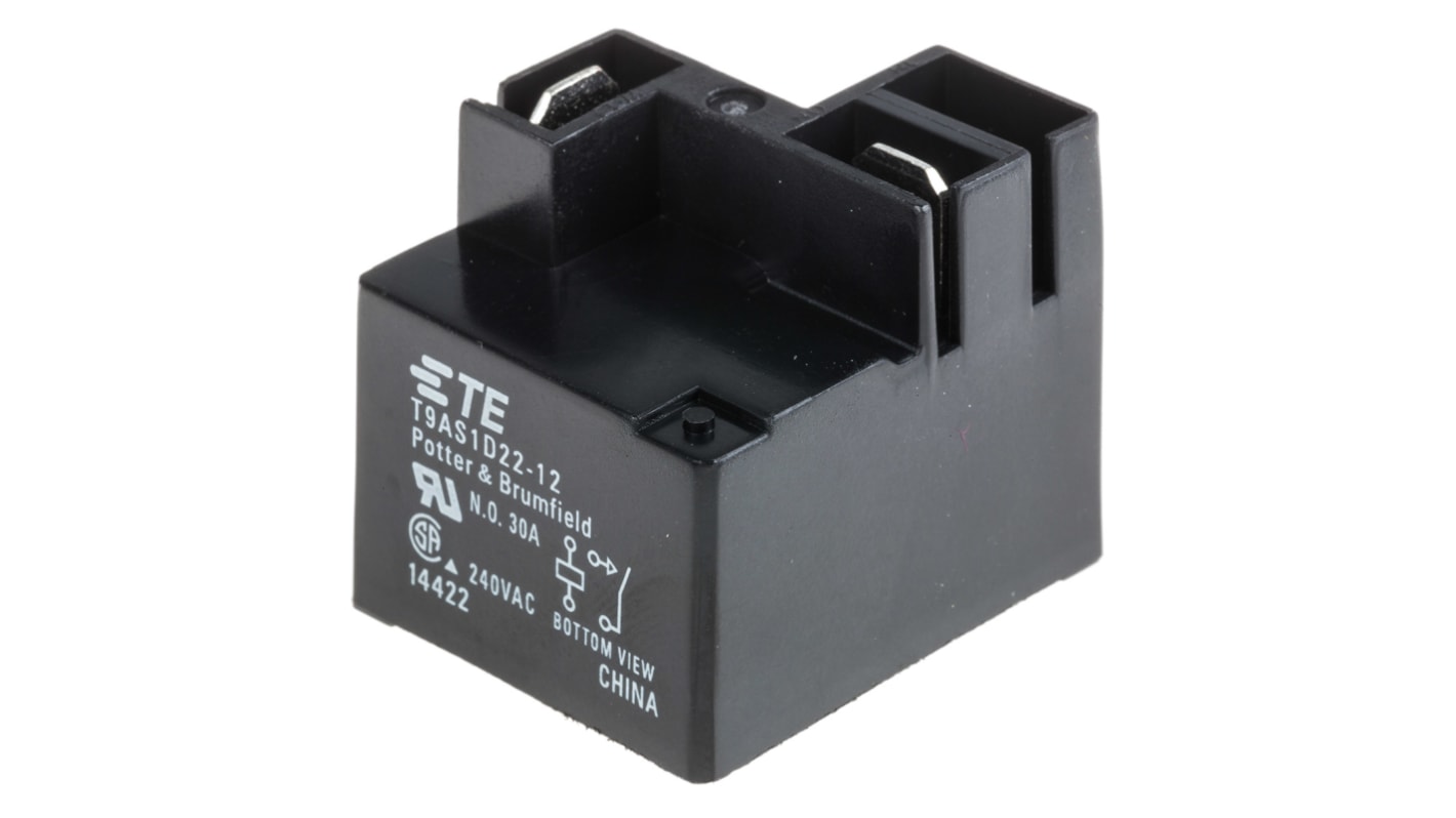 TE Connectivity T9A 12V dc Spule 1-poliger Schließer Printrelais 30A Monostabiles Relais