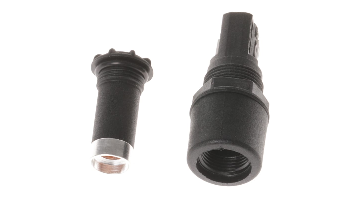 Bulgin 10A Panel Mount Fuse Holder for 5 x 20mm Fuse, 1P, 250V ac