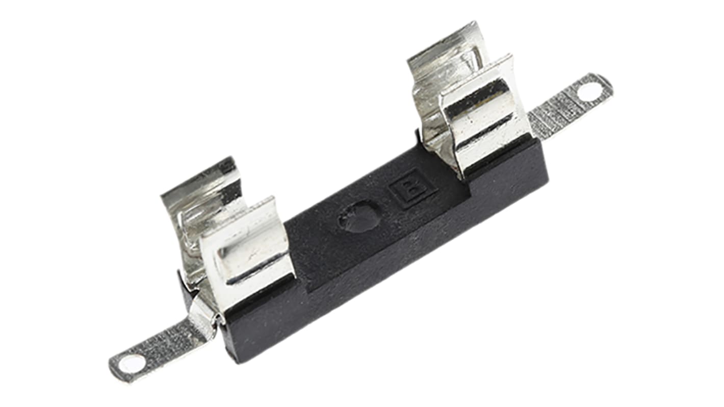 Bulgin 6.3A Base Mount Fuse Holder for 5 x 20mm Fuse, 250V ac