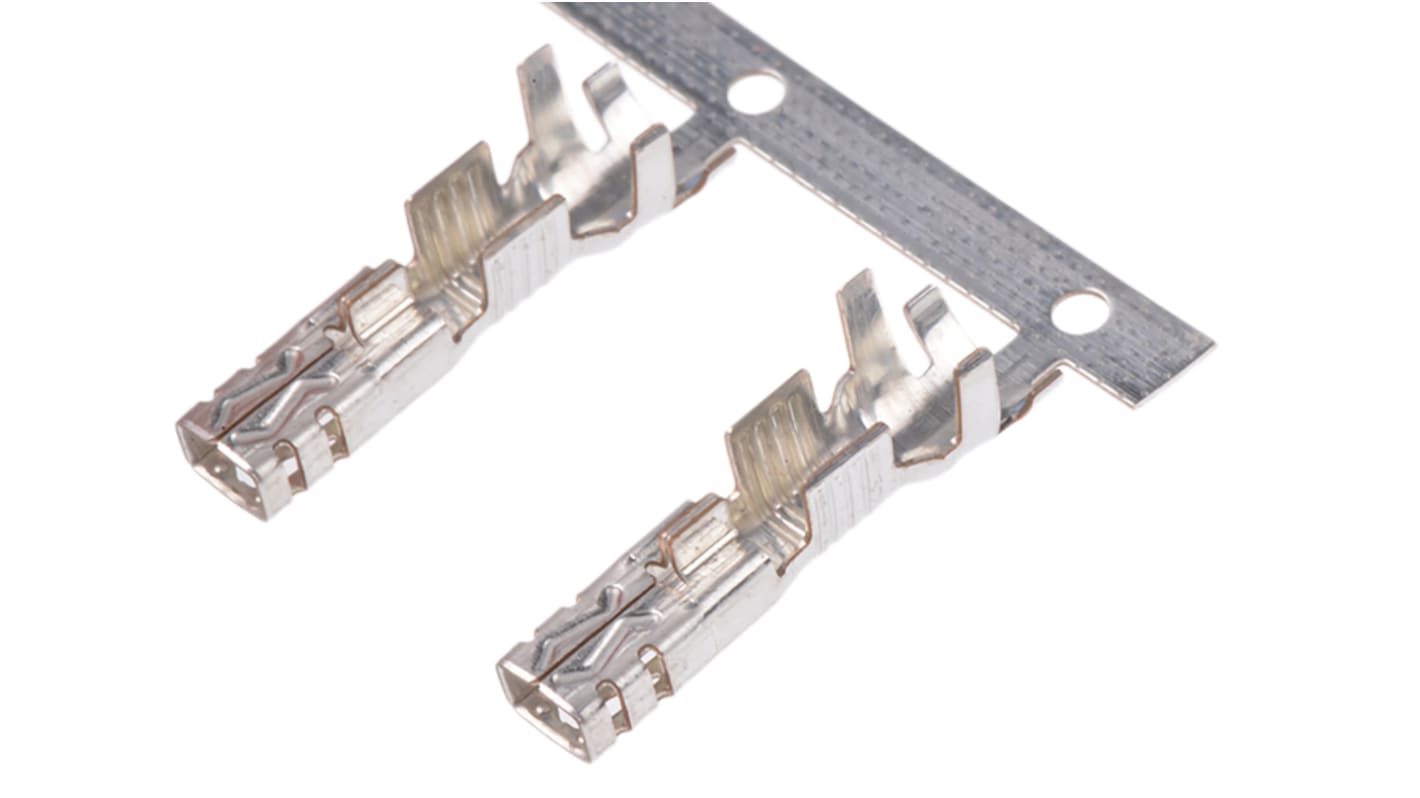 TE Connectivity Power Triple Lock Series Female Crimp Terminal Contact, 2 x 18AWG Max