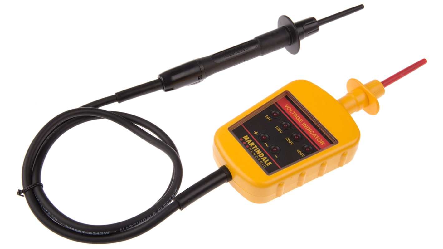 Martindale VI13800, LED Voltage tester, 600V ac/dc, From Unit Under Test Powered, CAT III 1000V