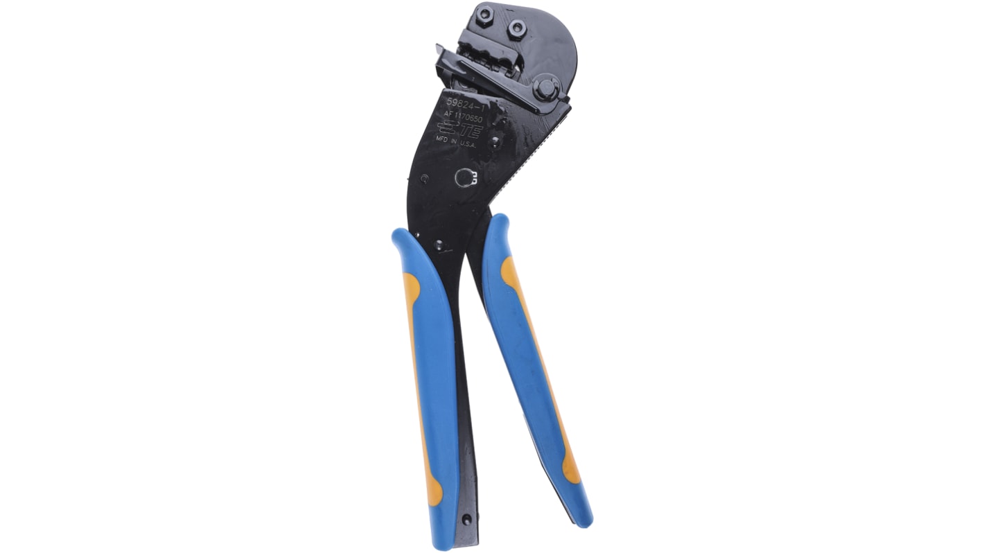 TE Connectivity Tetra-Crimp Hand Ratcheting Crimp Tool for PIDG Splices, PIDG Terminals, Plasti-Grip Terminals