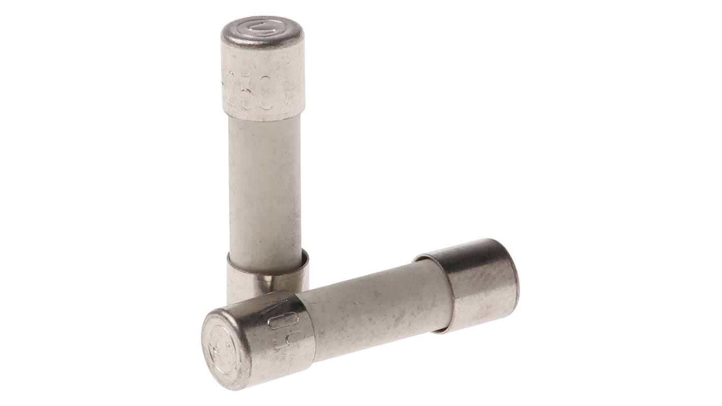 SIBA 2A F Ceramic Cartridge Fuse, 5 x 20mm