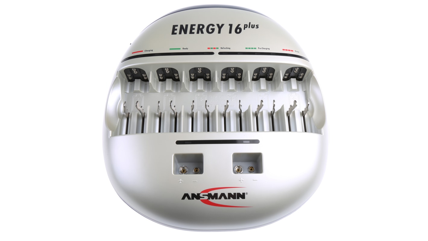 Nabíječka baterií Energy 16 Plus 9V, AA, AAA, C, D, počet nabíjených baterií: 16 Ansmann