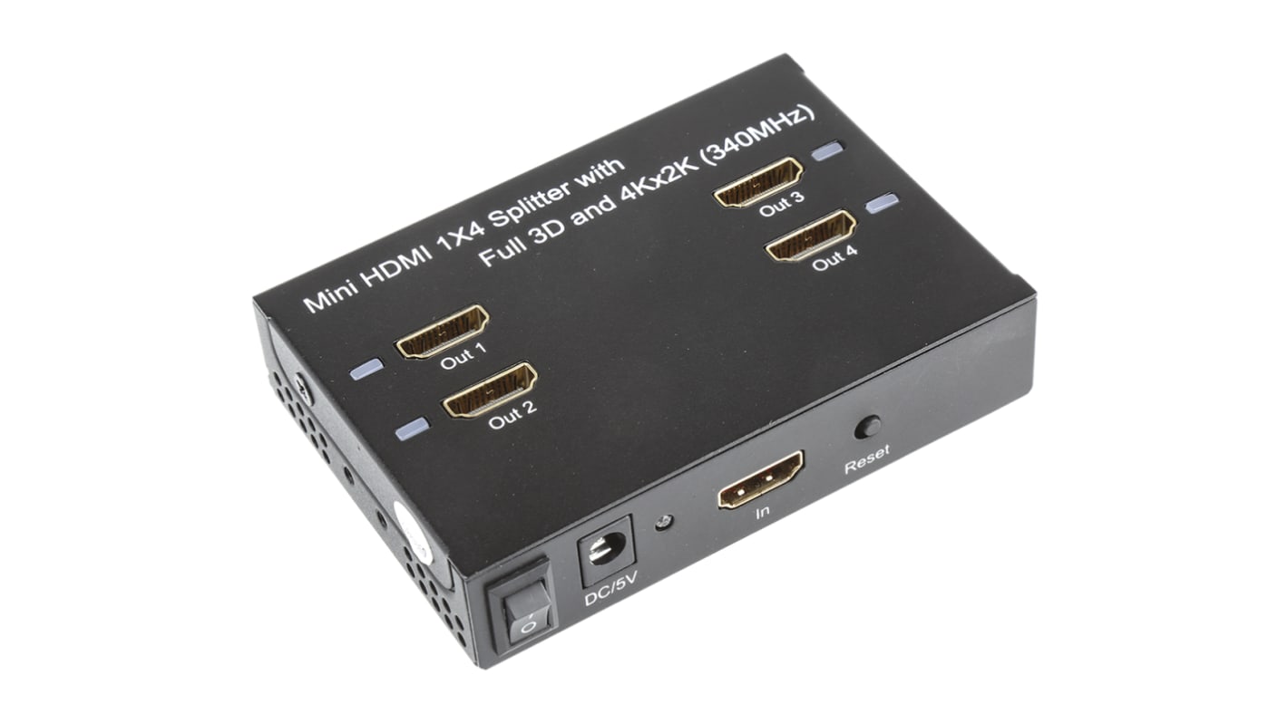 NewLink 4 Port 1 Input 4 Output HDMI Splitter - up to 4K