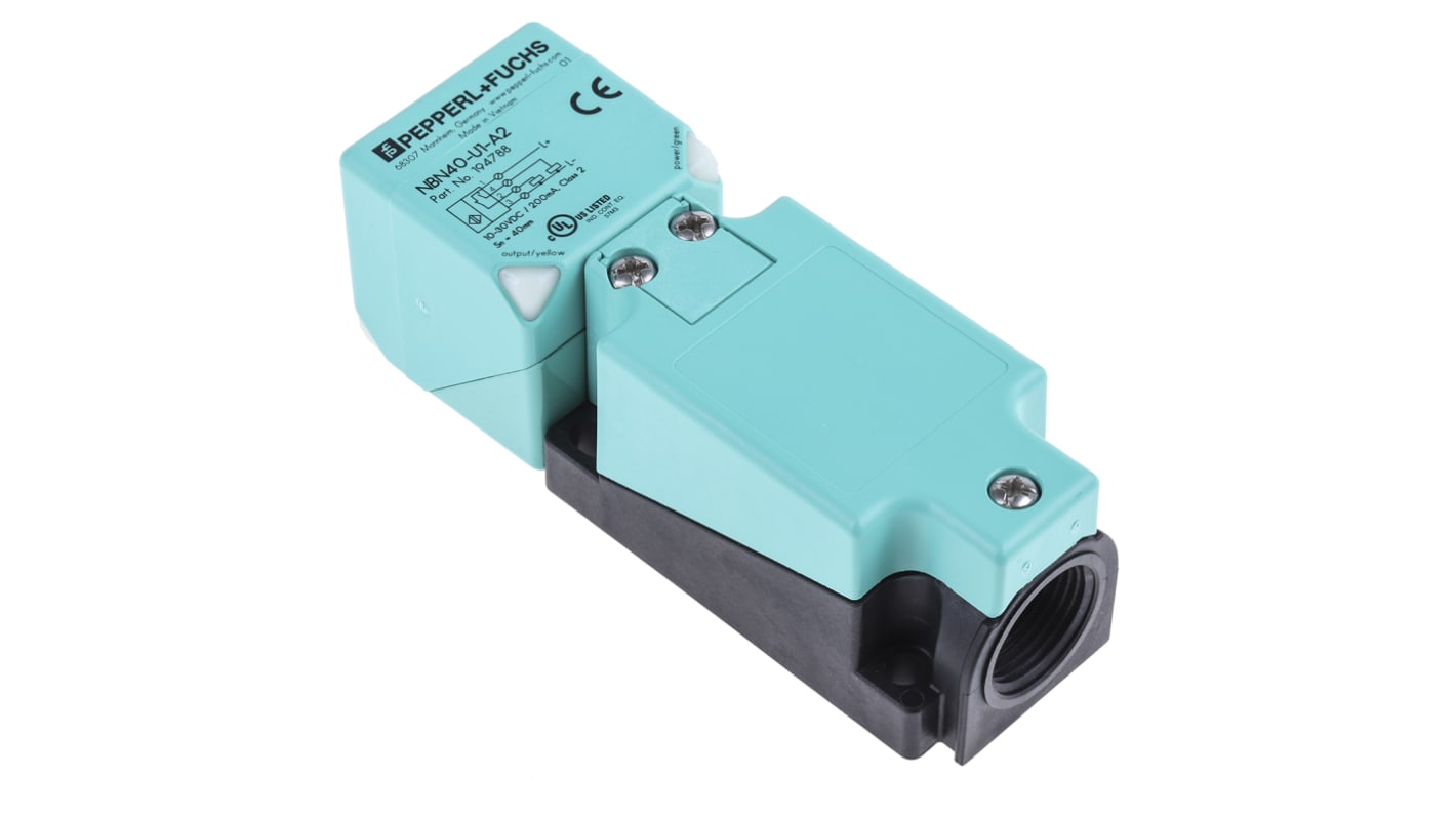 Rs-Online Sensore di prossimità a parallelepipedo Pepperl + Fuchs rilevamento 40 mm 10 → 30 V c.c