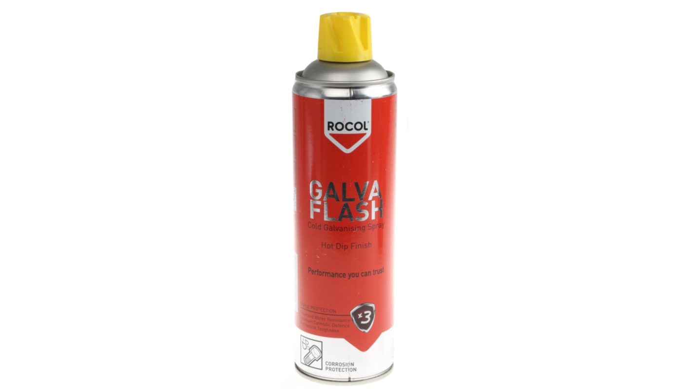 Rocol 500ml Grey Gloss Galvanised Spray Paint