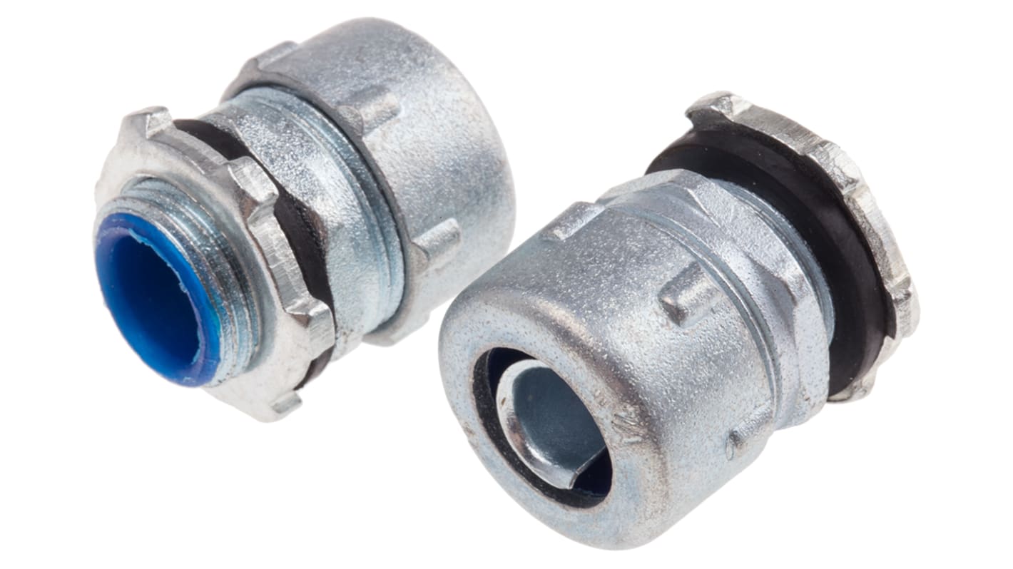RS PRO Adapter, Conduit Fitting, 6.35mm Nominal Size, M16, Zinc Alloy