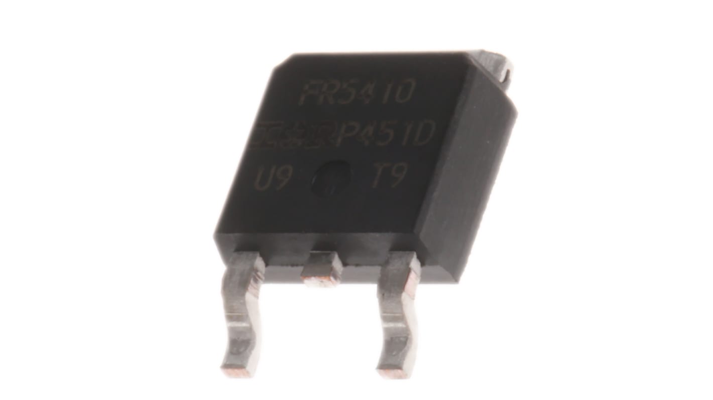 P-Channel MOSFET, 13 A, 100 V, 3-Pin DPAK Infineon IRFR5410PBF