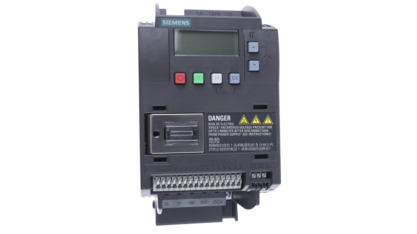 Rs-Online Inverter Siemens 1 5 kW 400 V c.a. 3 fasi 0 → 550Hz