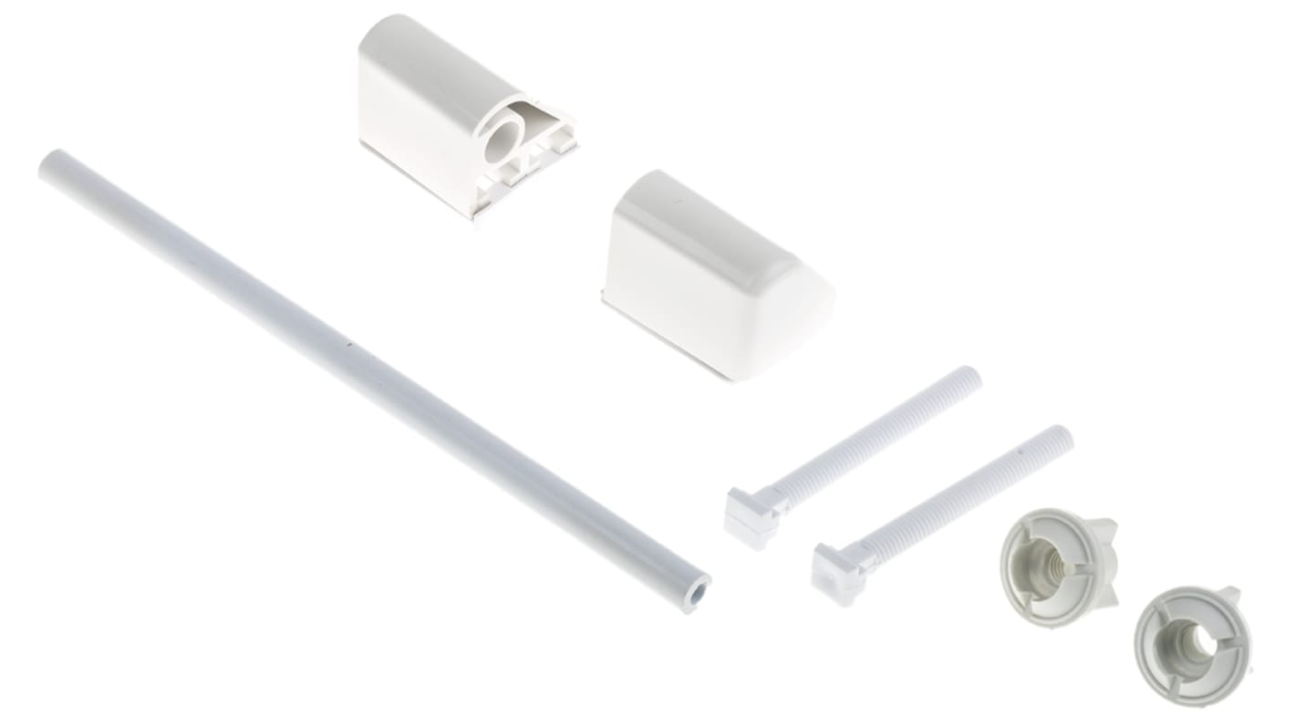 White Hinge Fitting Kit and Rod