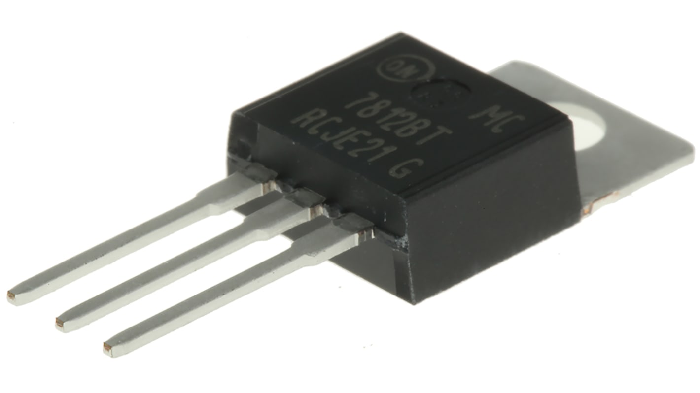 onsemi NCV7812BTG, 1 Linear Voltage, Voltage Regulator 1A, 12 V 3-Pin, TO-220