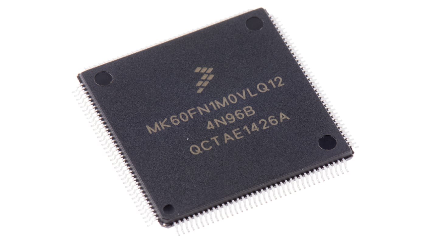 NXP Kinetis K6x单片机, ARM Cortex M4内核, 144针, LQFP, 最大120MHz, 1.024 MB 闪存, 128 kB RAM