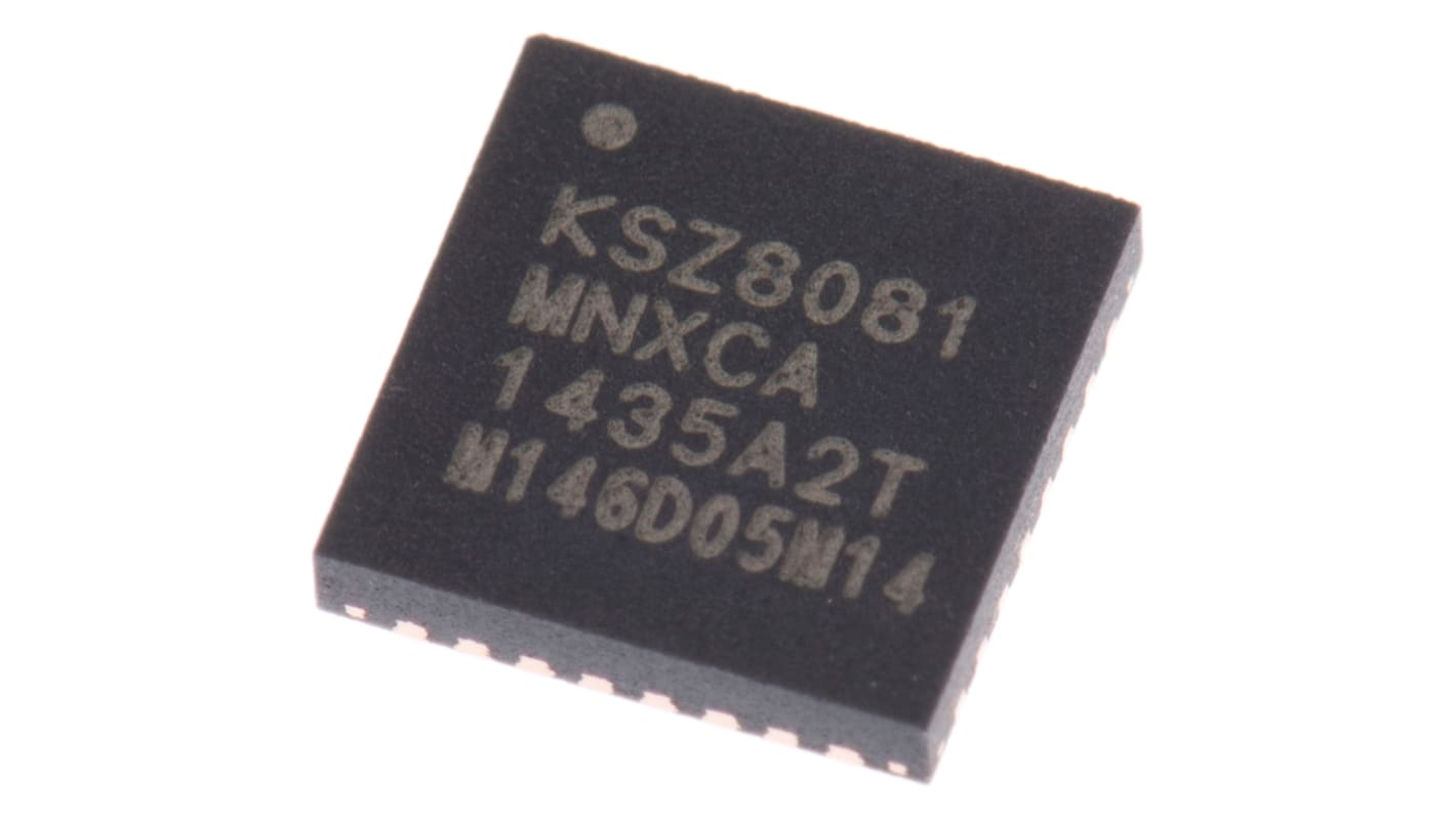 Microchip Ethernet-Transceiver IEEE 802.3, , 1-Kanal 10 Mbps, 100 Mbps Integrierte CDR (3,3 V ) 32-Pin, QFN
