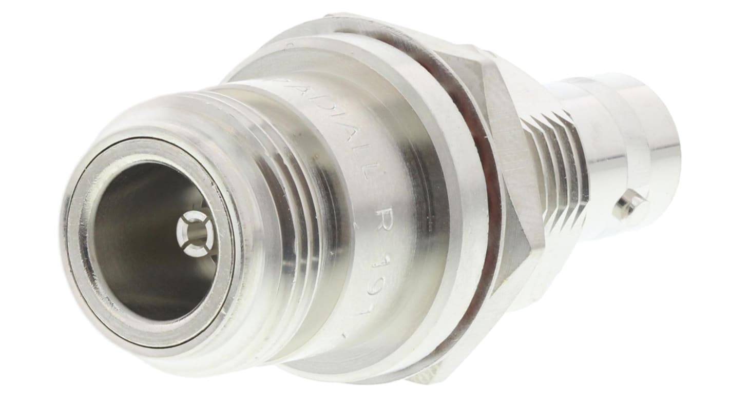 Radiall Straight 50Ω RF Adapter BNC Socket to N Socket 4GHz