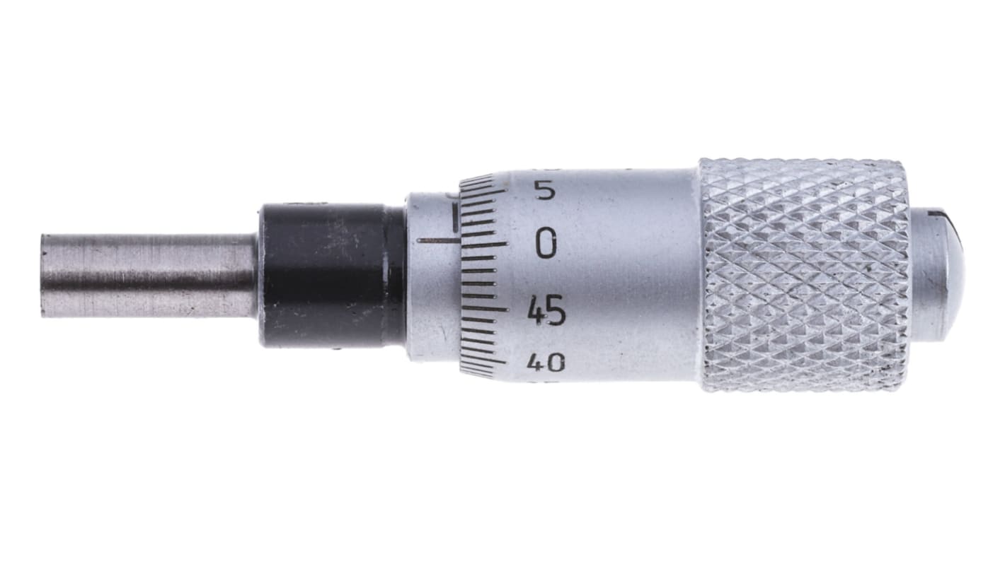 RS PRO, Mikrometer Tiefen-Messschraube  metrisch, zöllig, 0mm bis 6.5mm / 0,005 mm