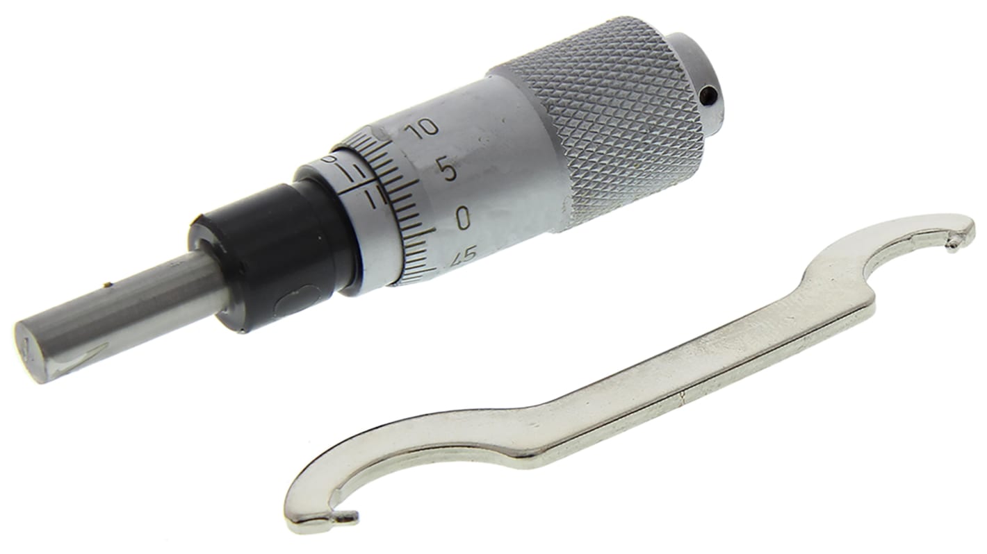 RS PRO, Mikrometer Tiefen-Messschraube  metrisch, zöllig, 0mm bis 13mm / 0,004 mm