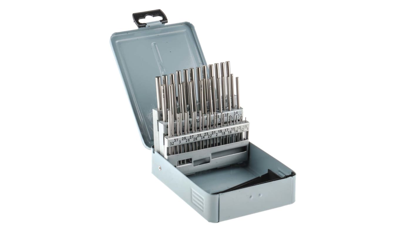 RS PRO Stahl Bohrleersatz, 51-teilig, ø min 1mm, ø max 6mm