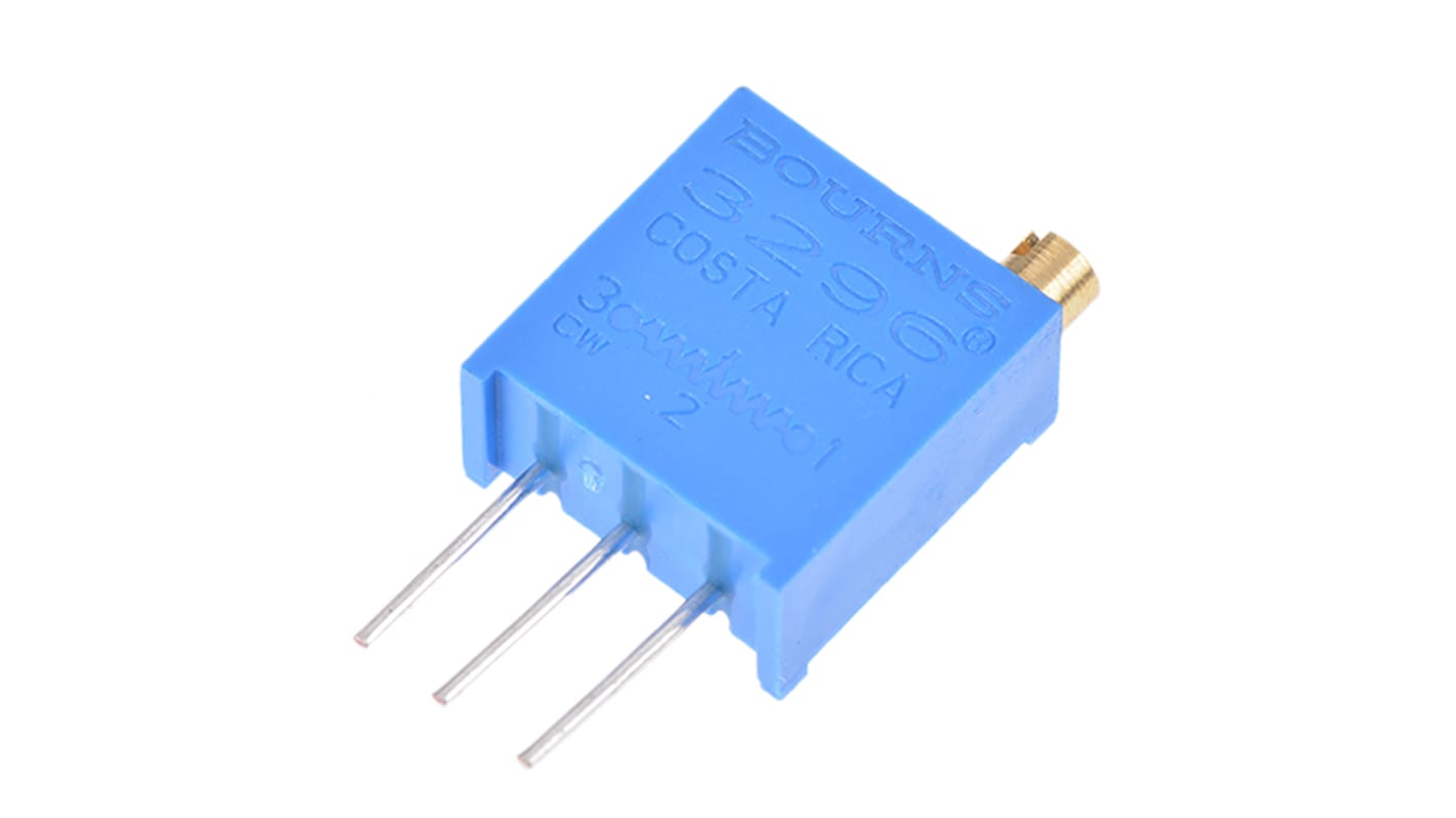 25Ω, Through Hole Trimmer Potentiometer 0.5W Top Adjust Bourns, 3296
