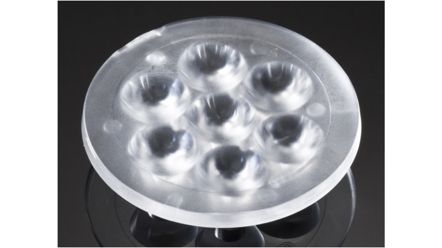 Lente per LED Ledil C11679_ANNA-50-7-M, per 7 LED, diam. 50mm, emissione Medio, copertura 19°, per Cree XB-D, Cree