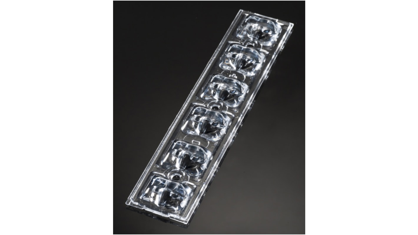 Ledil C11918_STRADA-T-6X1-DNW, Strada-Module Series 6-Way LED Lens, Street Lighting Beam