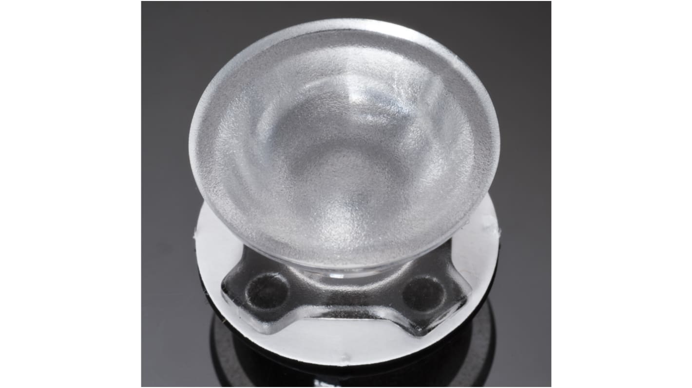 Soczewka LED szerokokątna 21.6 (Dia.) x 12mm, D 21.6mm, kąt widzenia 40 → 49°, do użytku z Cree XB-D, Cree XB-H,
