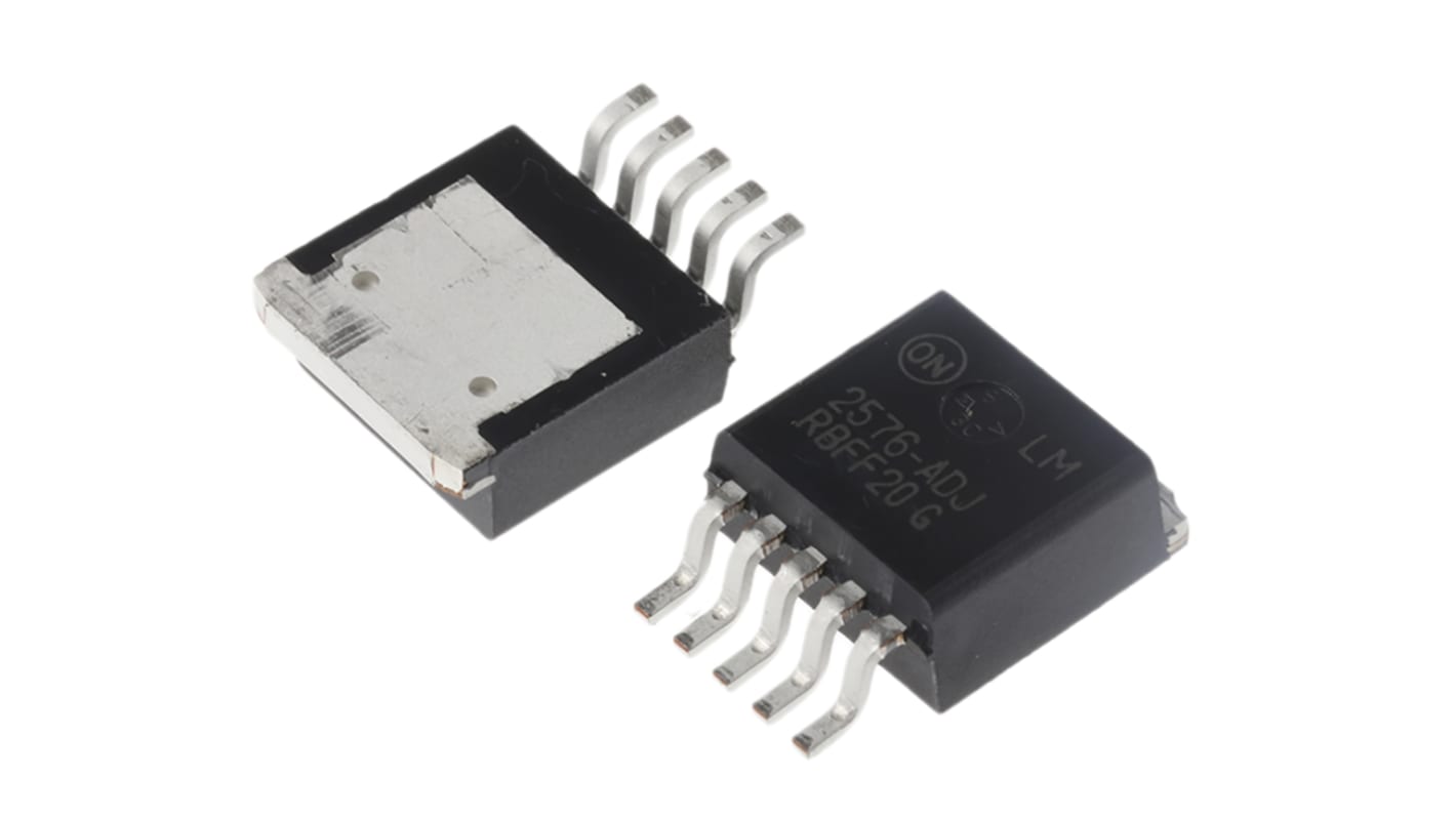 onsemi, LM2576D2T-ADJG Switching Regulator, 1-Channel 3A Adjustable 5-Pin, D2PAK