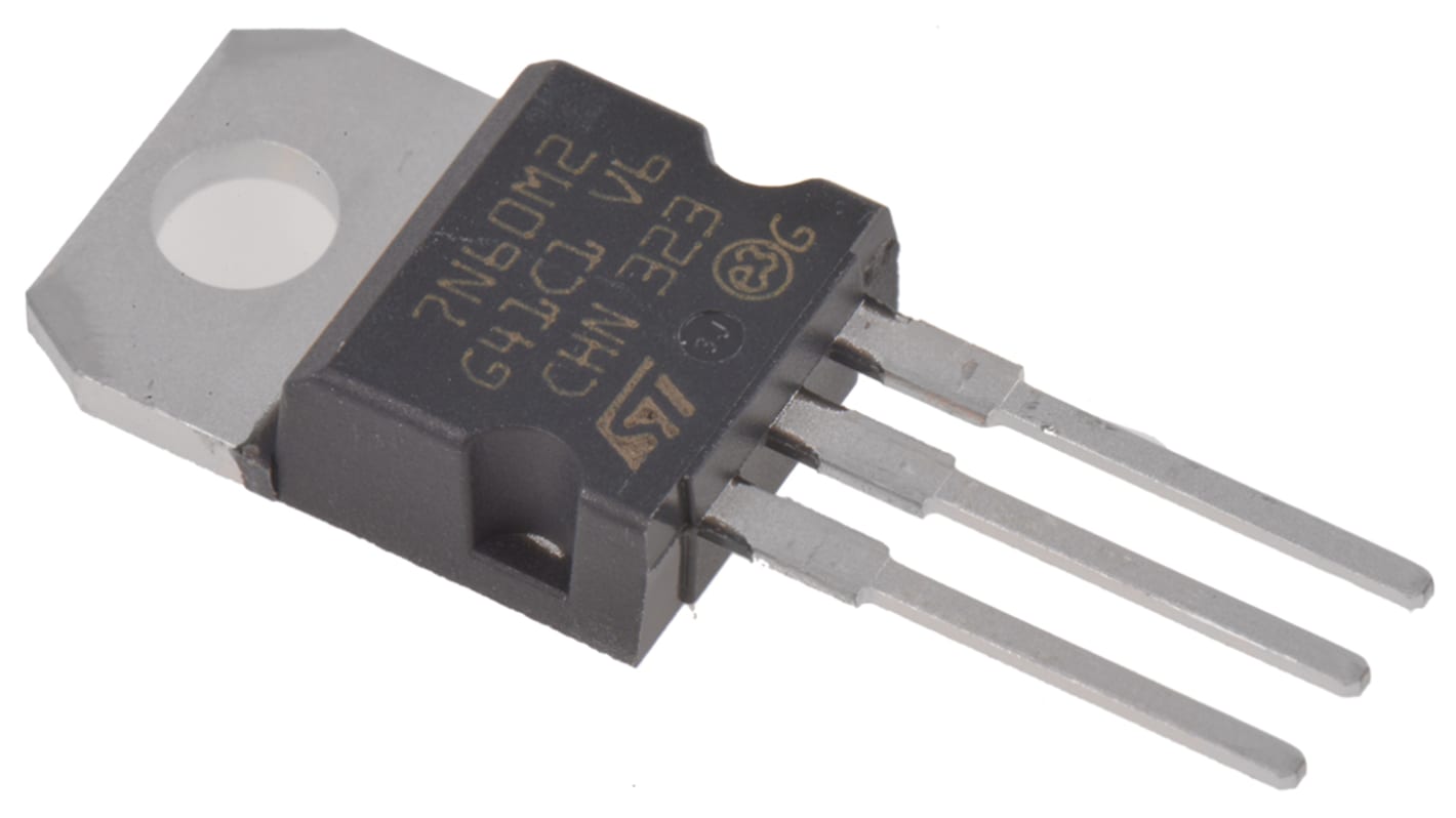 STMicroelectronics MDmesh M2 N-Channel MOSFET, 5 A, 650 V, 3-Pin TO-220 STP7N60M2