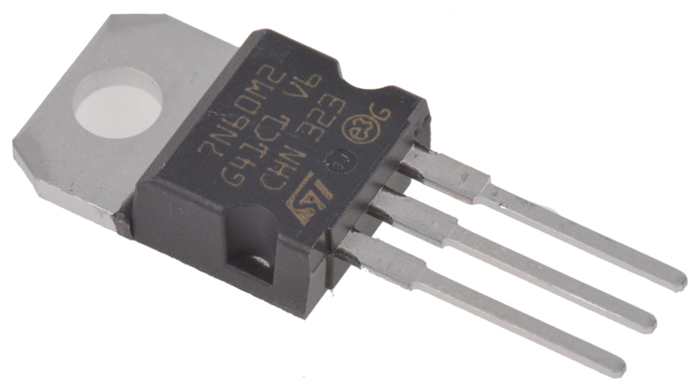 STMicroelectronics Nチャンネル MOSFET650 V 5 A スルーホール パッケージTO-220 3 ピン