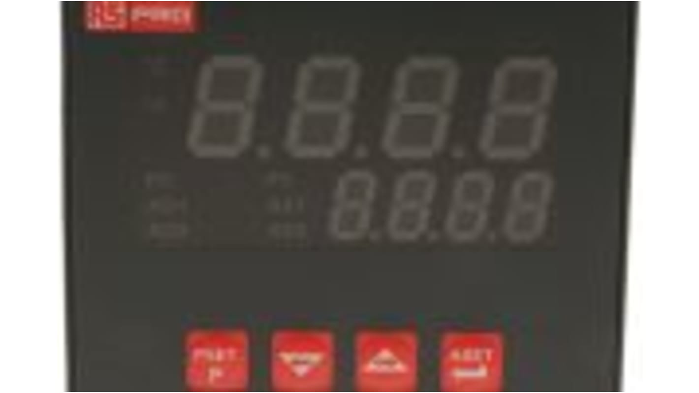 RS PRO Panel Mount PID Temperature Controller, 72 x 72mm, 3 Output SSR, 230 V ac Supply Voltage ON/OFF, PID Controller