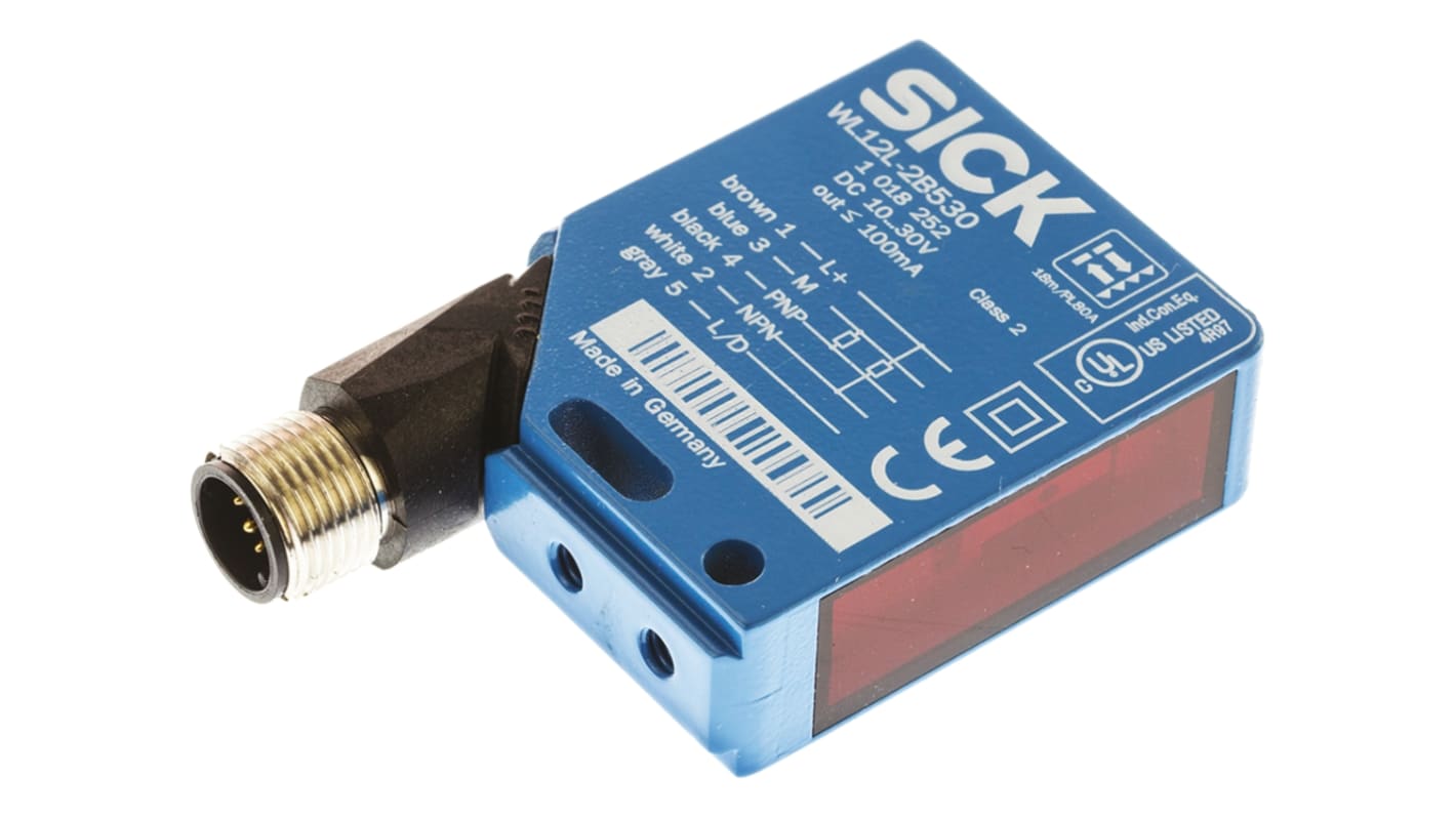 Rs-Online Sensore fotoelettrico Rettangolare SICK a retroriflessione rilevamento 0 → 18 m uscita NPN/PNP