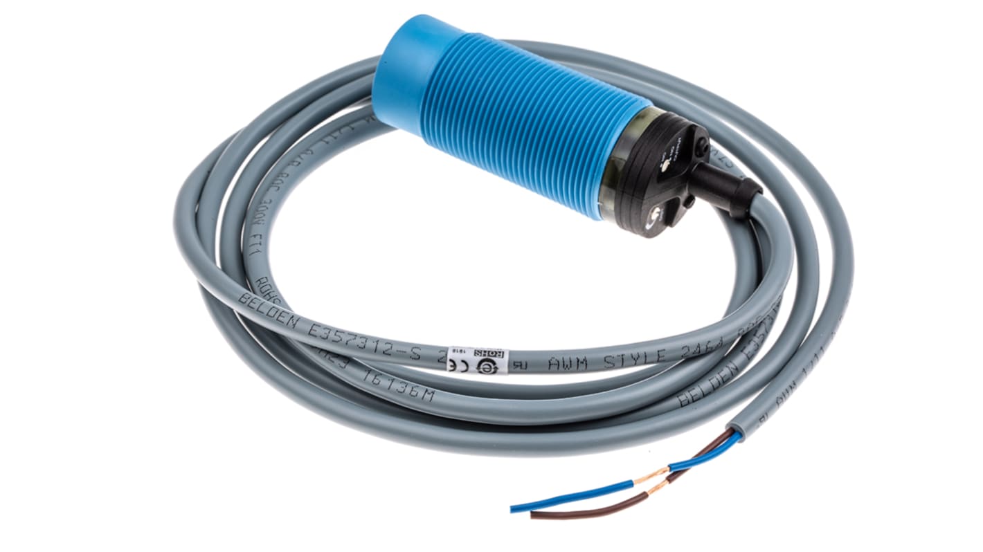 Sick Capacitive Barrel Proximity Sensor, M30, 25 mm Detection, 2-Wire NO/NC, 20 → 250 V ac