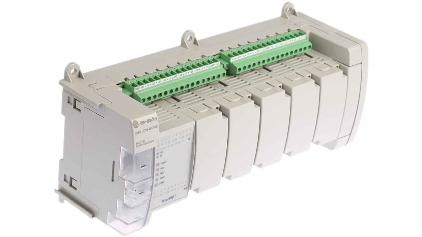 Rs-Online CPU PLC Allen Bradley Micro850 ingressi: 28 uscite: 20 48 I/O 24 V c.c
