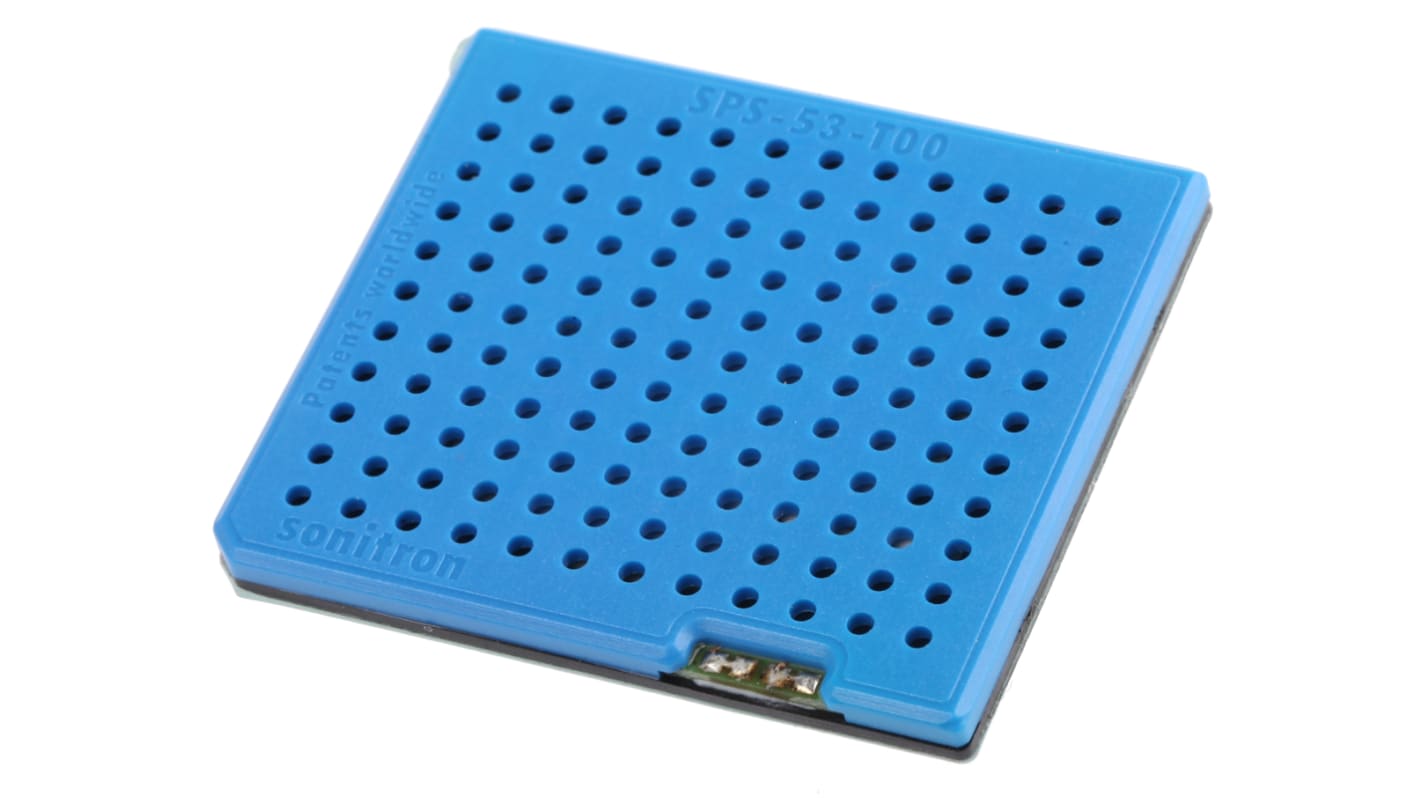 Sonitron Piezoelectric Miniature Speaker, 93dB, 300 Hz → 20 kHz, 960nF, 61.2 x 53 x 4.5mm