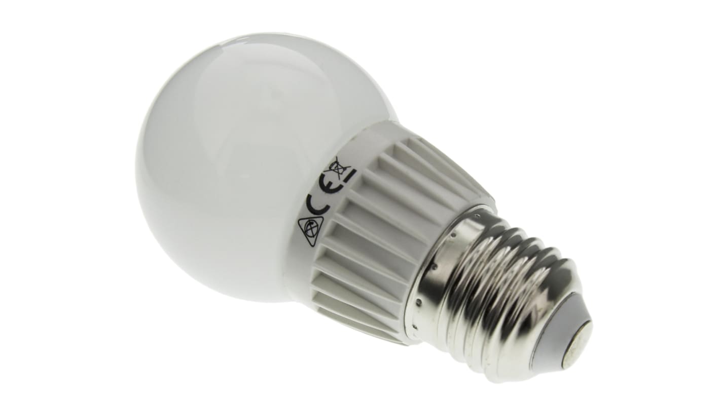 RS PRO E27 LED GLS Bulb 4 W(25W), 4000K, Cool White, Globe shape