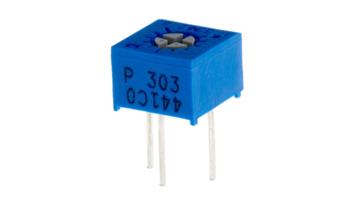 Potenziometro trimmer Bourns, 30kΩ, Regolazione dall'alto, Su foro