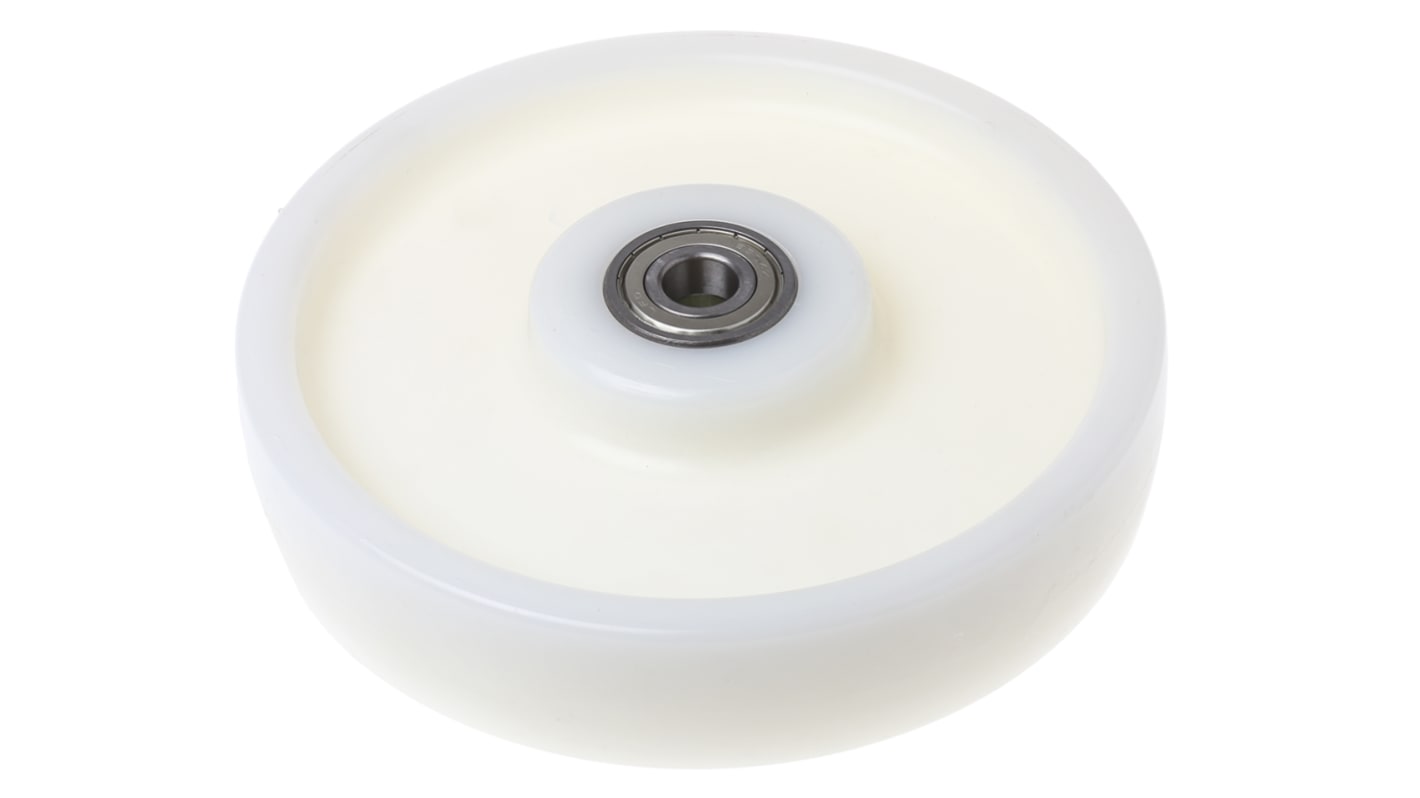 Tente White Nylon Corrosion Resistant Trolley Wheel, 1320kg