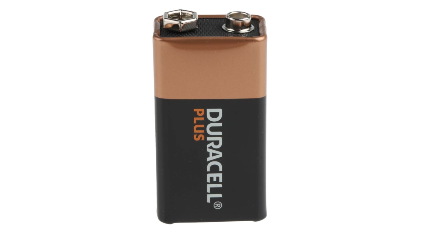 Duracell Duracell Plus Power Alkaline 9V Batteries PP3