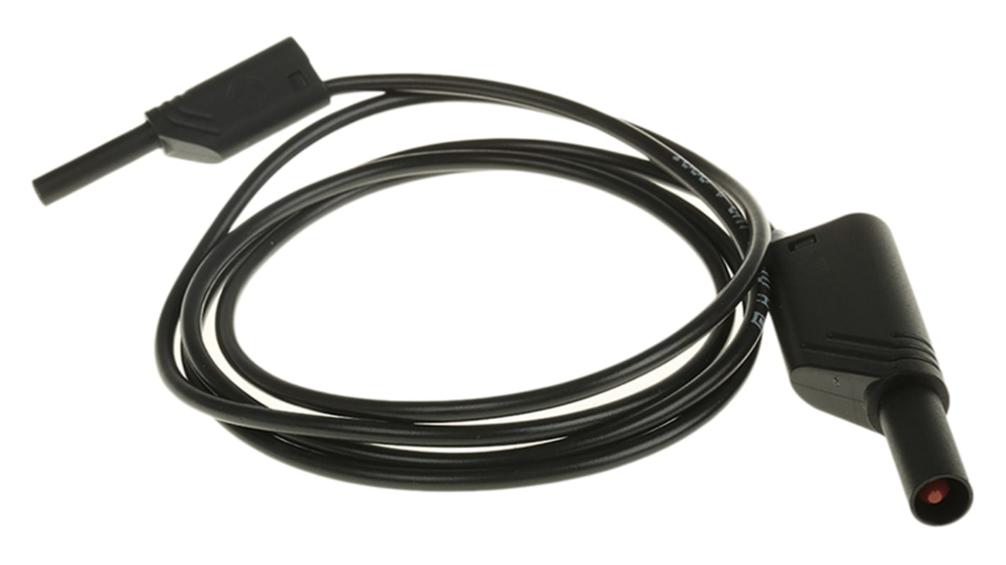 Hirschmann Test & Measurement, 10A, 1000V ac/dc, Black, 1m Lead Length