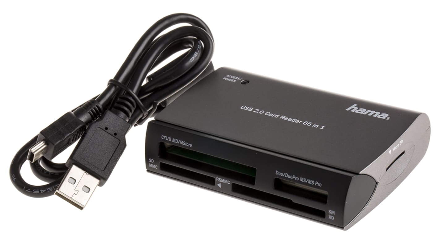 Lecteur de carte Hama Externe USB 2.0 multiformats