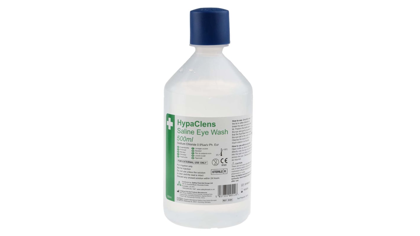 RS PRO Portable Eye Wash Bottle, 500 ml