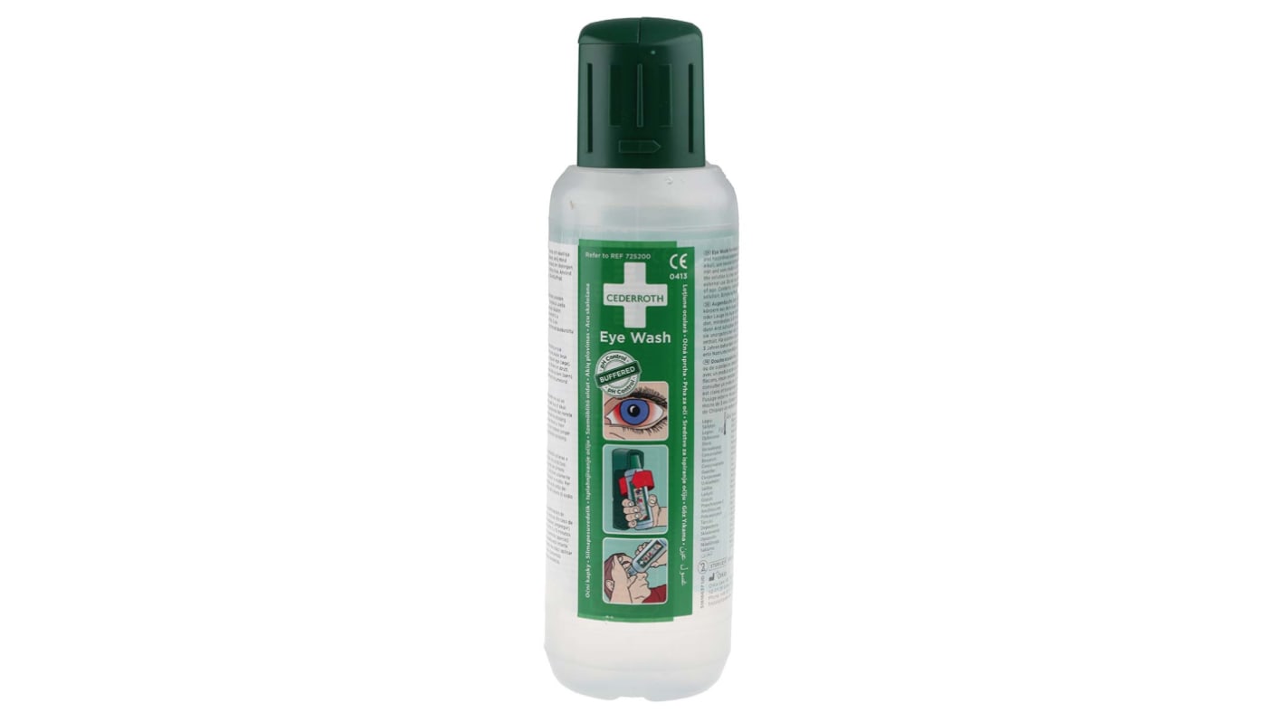 RS PRO Portable Eye Wash Bottle, 500 ml