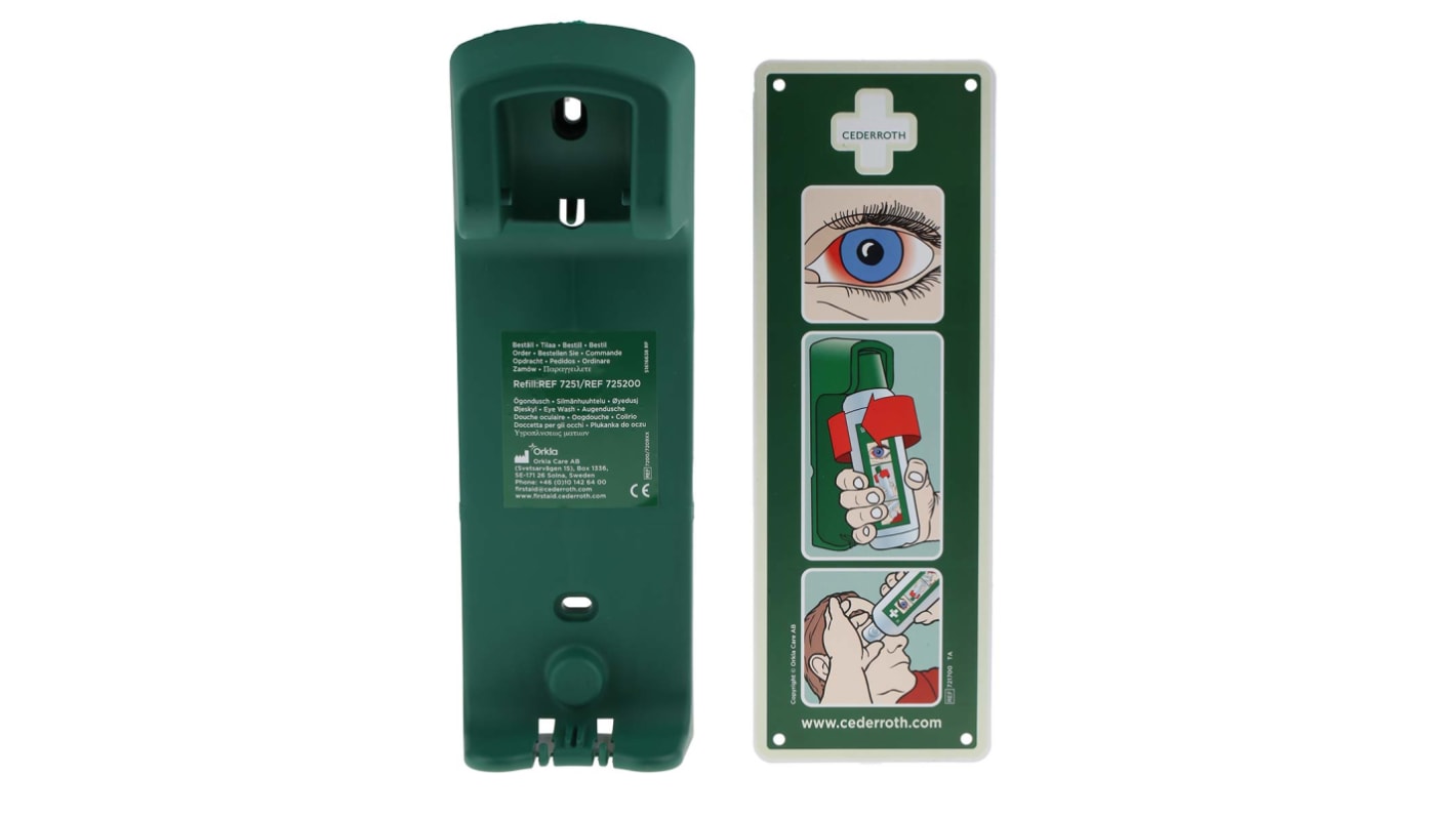 Wall Mounted Eye Wash Bottle Bracket, 500 ml