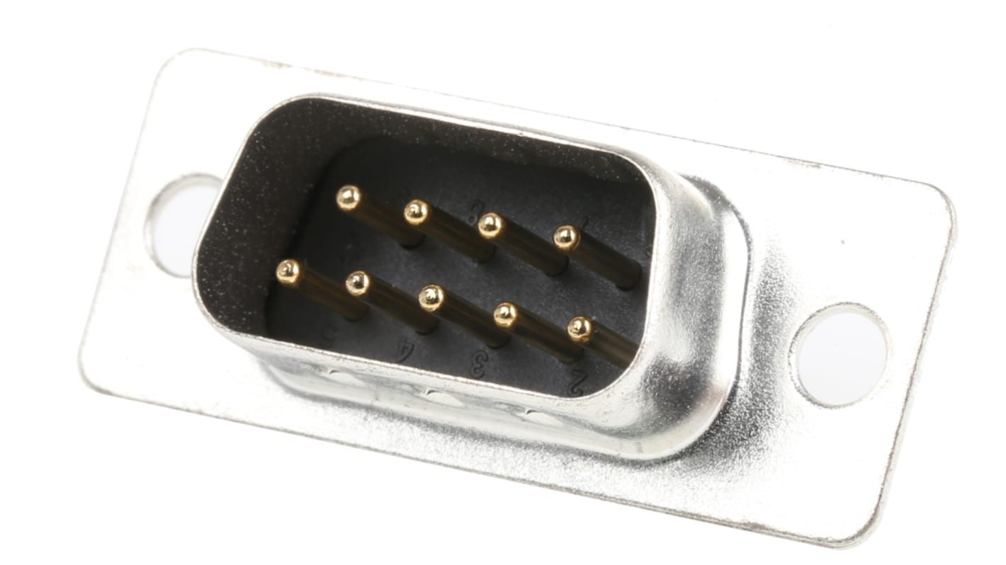 Connettore D-Sub MH Connectors standard, E, Maschio, 9 vie, terminazione a saldare