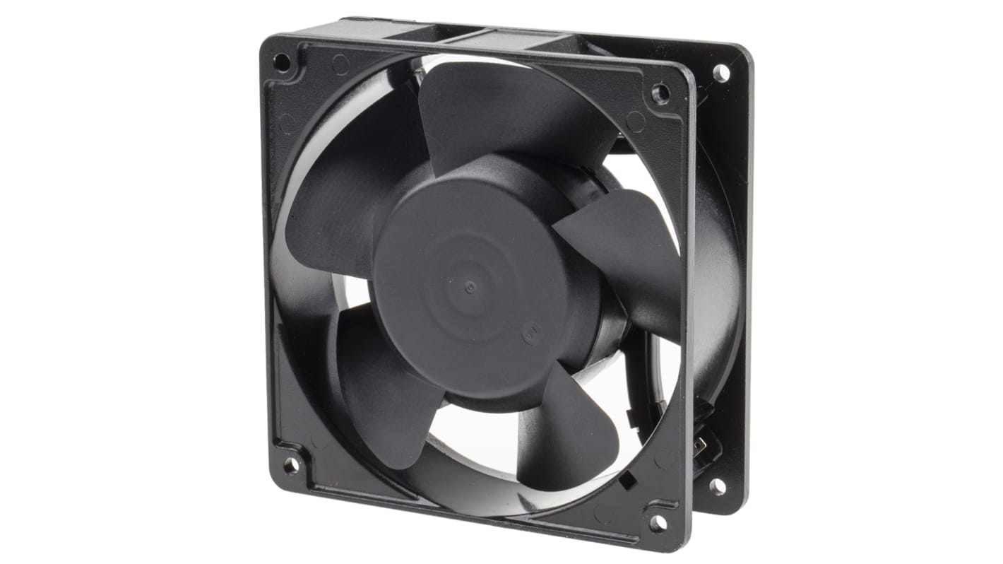 RS PRO Axial Fan, 230 V ac, AC Operation, 164.8m³/h, 19.5W, 80mA Max, 120 x 120 x 38mm